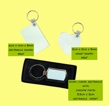 picture showing available keyring styles