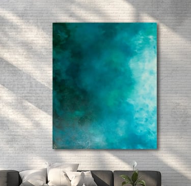 "Teal Universe'' 60x48 Pensacola HR