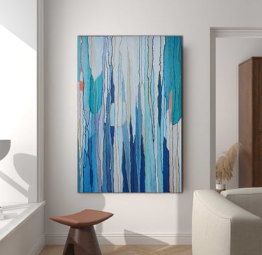 "Vital Blue" 36x24 Pensacola home studio