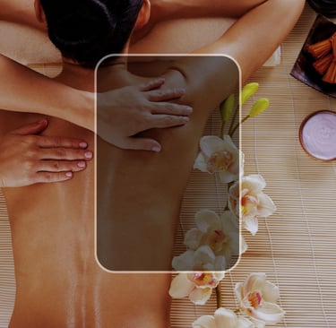 Une femme en plein massage dans le salon de beauté "Serenis Beauté à Rouffiac-tolosan"