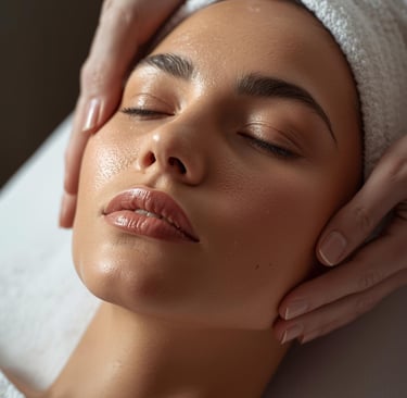 woman with refined skin texture