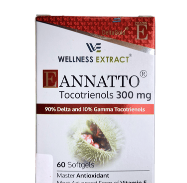 Wellness Extract EAnnatto Tocotrienol itamin E 60 capsules 300mg
