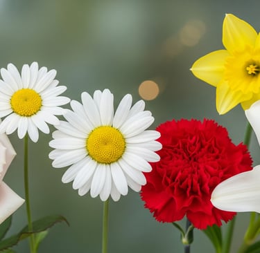 a bunch of flowers that are in a vase