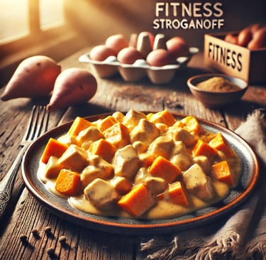 imagem de um prato com strogonoff