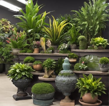 person watering plant