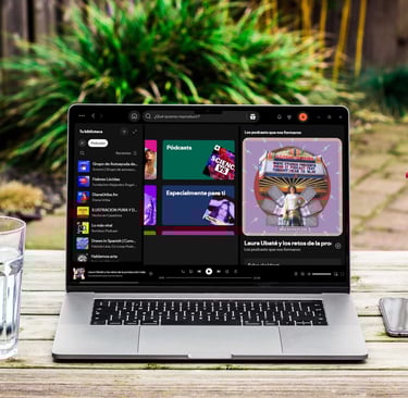 podcast en portatil