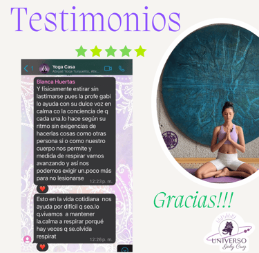 Testimonio Curso Yoga desde cero