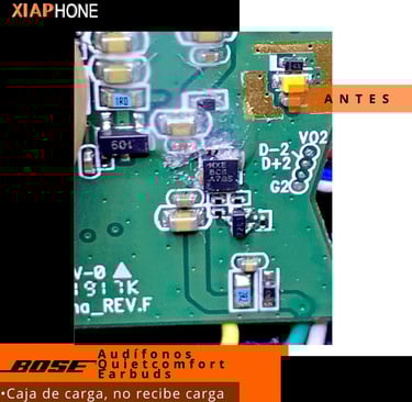 Reparación  de audífonos bose 