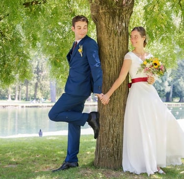 photo de couple lors d'un mariage en Bourgogne