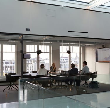 Team of consultants providing services