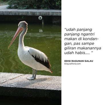 ni berdiri gitu aja 10 menit lebih nggak gerak2, ngga tau deh apa yang dipikirin, hal yg sering terl