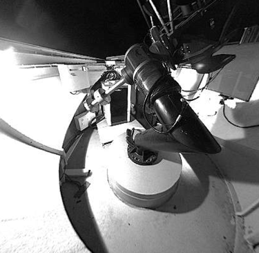 a telescope in a space observatory