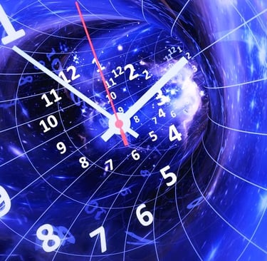 a clock on a wall with a clock on it
