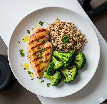 prato com dieta para hipertrofia