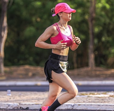 nutricionista esportiva Letícia Mazza e corredora em Teresina