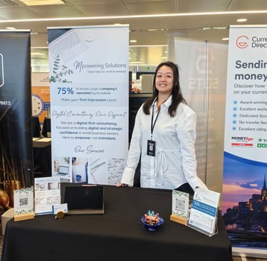 Founder Michele Li-Fay at the B2B Expo in Reading in 2025