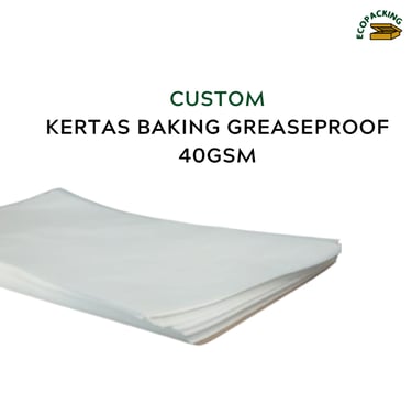 Kertas Baking Greaseproof 40gsm Ecopacking