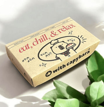 lunch box motif capybara - ecopacking