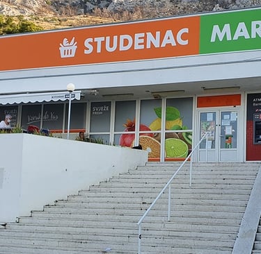 This photo shows the Studenac market in Mimice.