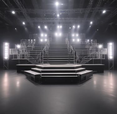 A crowd of people standing on top of a stage