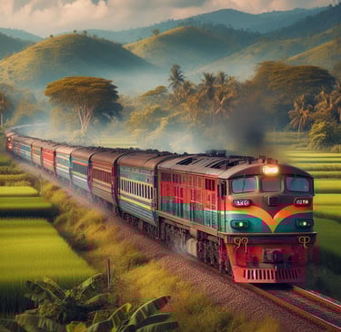 A diesel engine train