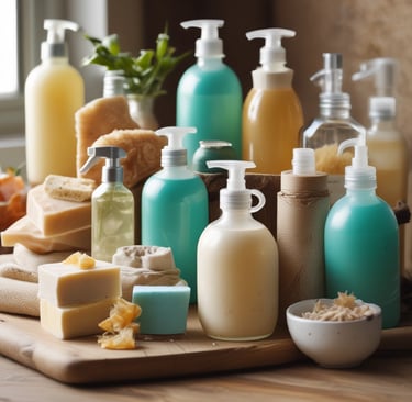 productos caseros como champo ,jabones y otros productos de limpieza del hogar