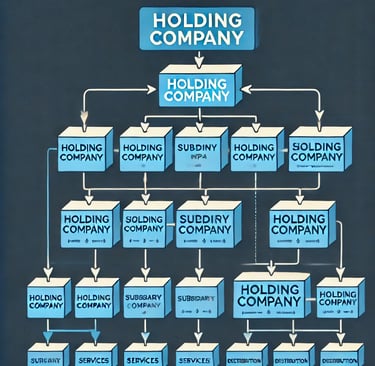 a general diagram of an holding company