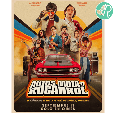 Portada y calificación de la película Autos, Mota y Rocanrol.