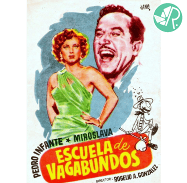 Portada y calificación de la película Escuela de Vagabundos.