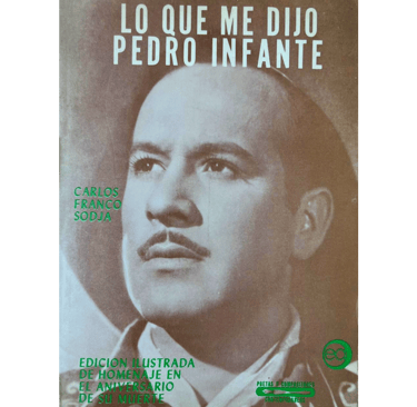 Portada del libro Lo Que Me dijo Pedro Infante.