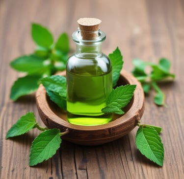 aceite esencial de menta para jabones, shampoos y bebidas