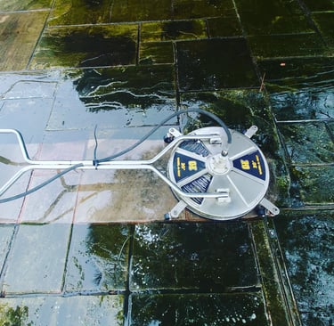 pressure washing using a surface cleaner