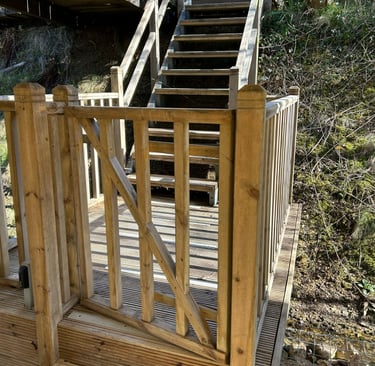 cleaned decking
