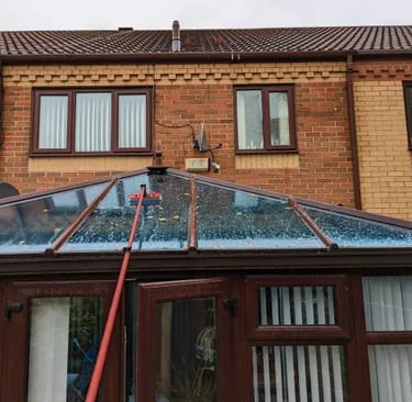 cleaning conservatory roof