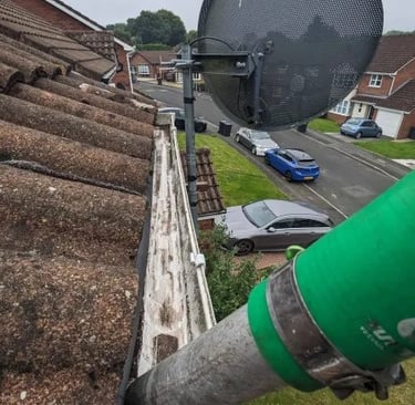 gutter clear after photo