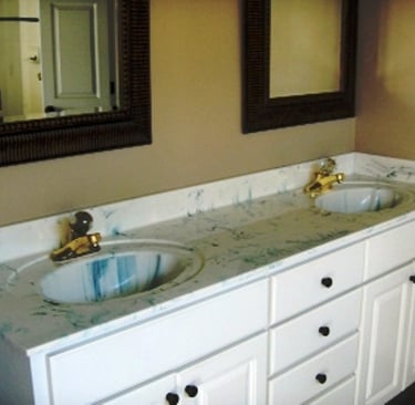 Outdated bathroom vanity