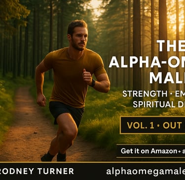 a man running on a trail in the woods