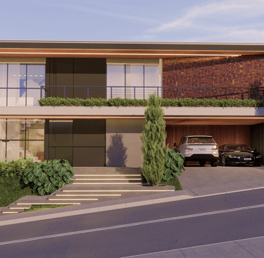 projeto de casa de alto padrão com Pedra Ferro
