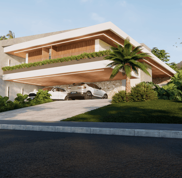 projeto de casa de alto padrão