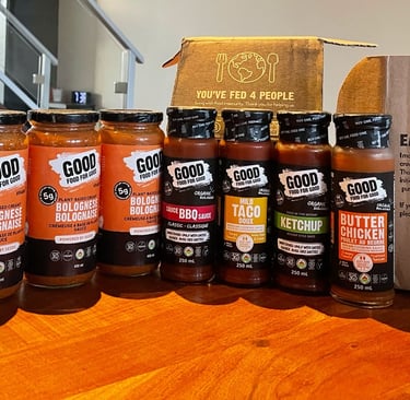 #BCorp Purpose-driven brand: Good food for good natural eat well do good cooking sauce
