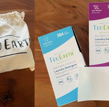 #BCorp Purpose-driven brand: TruEarth laundry detergent eco-strip sustainable