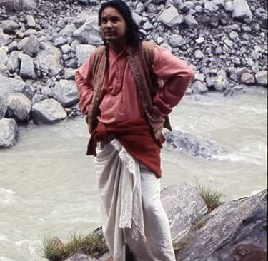 Babaji al fiume Gotam Ganga