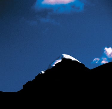 Cima del Monte Kailash nascosta