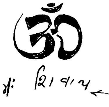 Om Namaha Shivay firma di Babaji