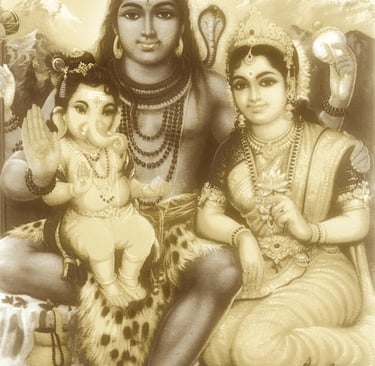 Shiva, Parvati, Ganesh