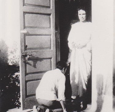 Shri Babaji con un devoto