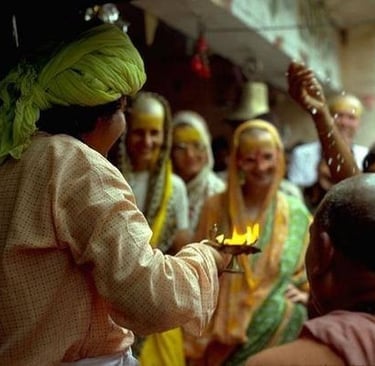 Shri Babaji con devoti