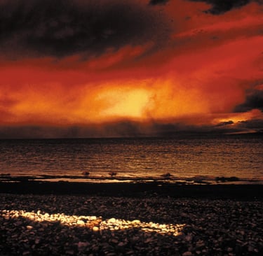 tempesta sul lago Mansarovar