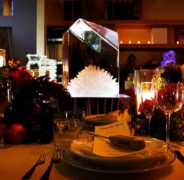 centro de mesa de hielo para bodas en buenos aires