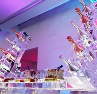 porta botellas de alcohol para barras de hielo para bodas en buenos aires